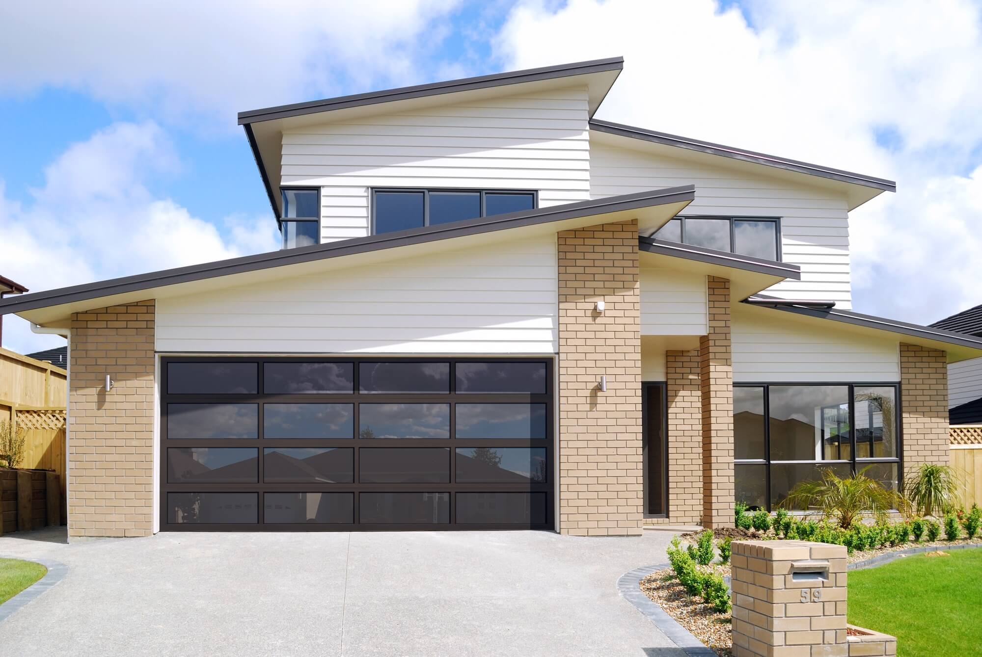 Aluminum-Full-View-3 Local Garage Doors installed a black on black fullview aluminum garage door