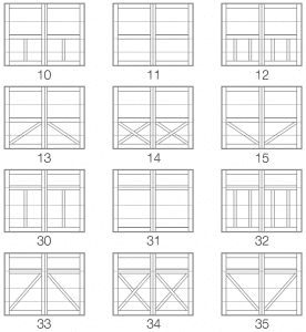 Wood garage door design options