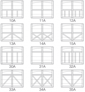 Wood garage door design options