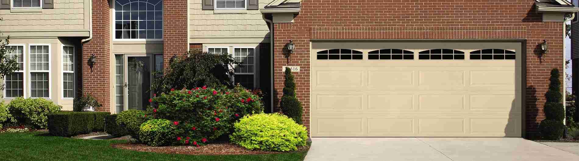 8100-Steel-Ranch-Almond-CascadeII Wayne Dalton Garage Door
