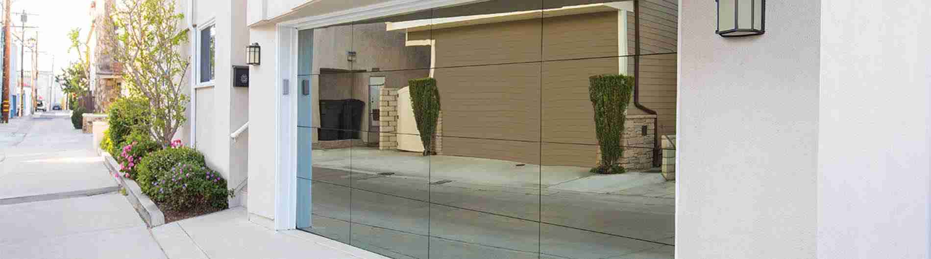 8450-Luminous-Mirrored-Gray-2 Wayne Dalton Frameless Glass Garage Door Collection Model 8450 Luminous®