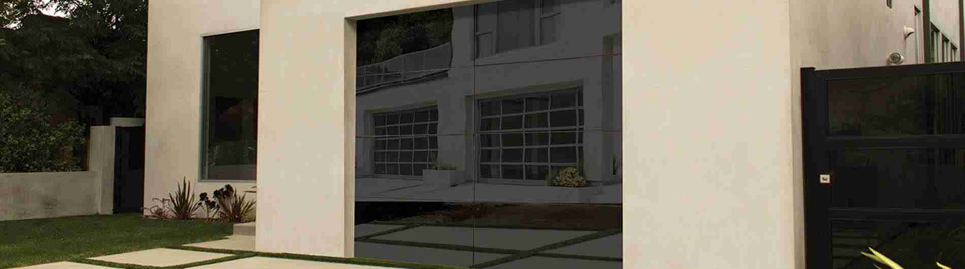 8450-Luminous-Opaque-Black Wayne Dalton Frameless Glass Garage Door Collection Model 8450 Luminous®
