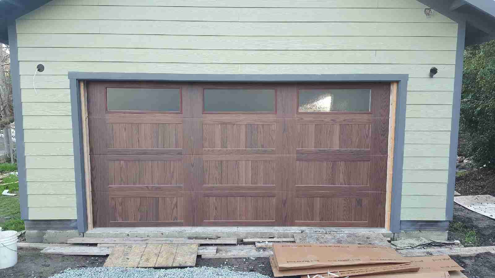 IMG_1563 CHI Overhead Garage Door Model 5950 With Woodtone Accent Color