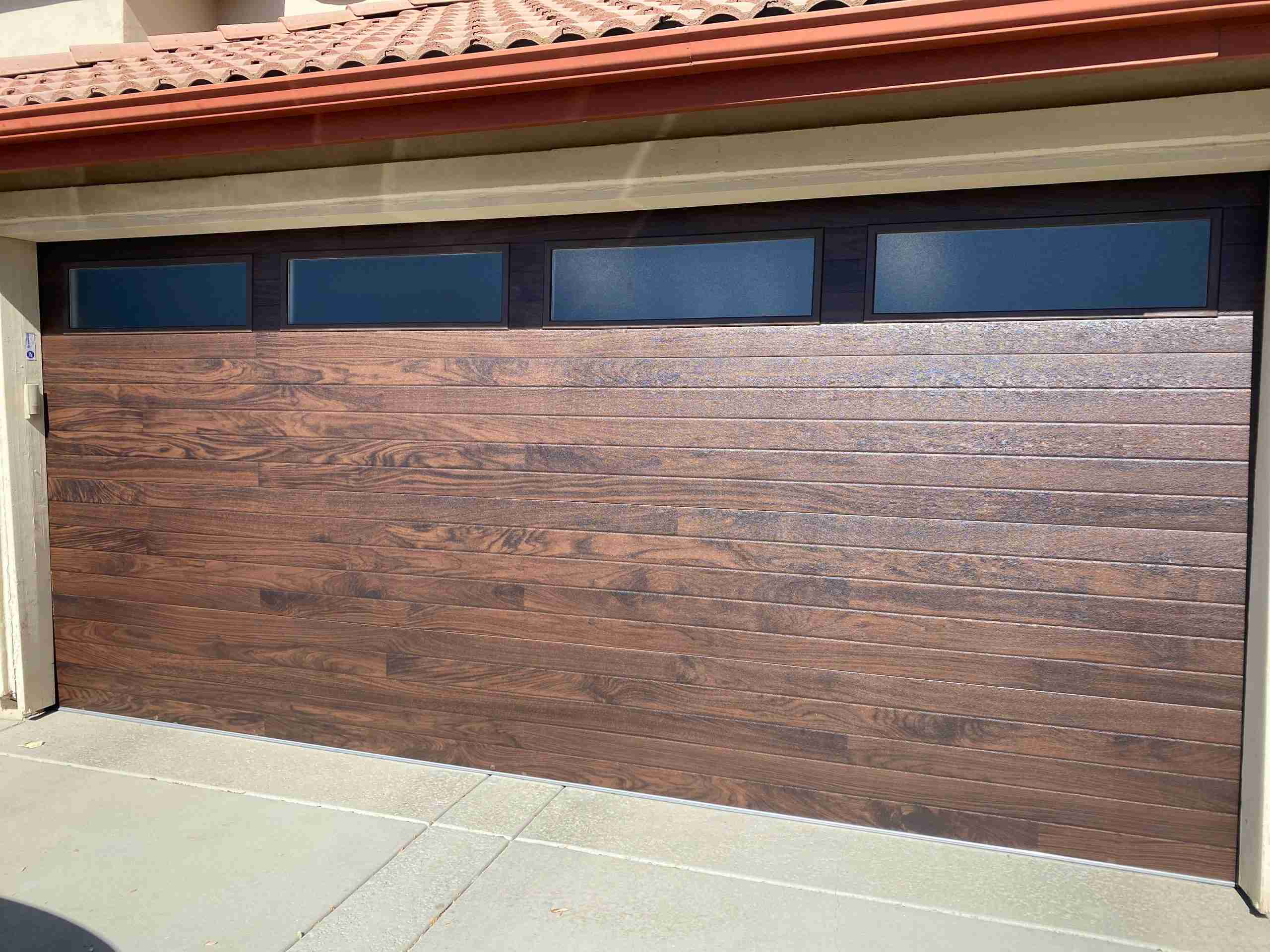 Plank, Walnut, Obscure CHI Overhead Garage Door Woodtone Accent Plank