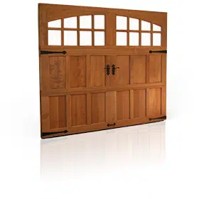 Local Garage Doors offers wood carriage house garage doors